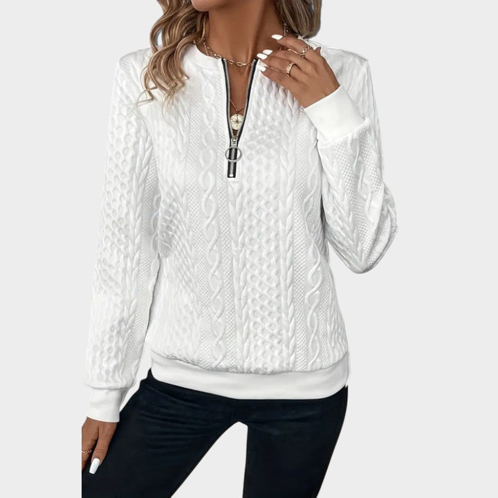 Zoey™ | Jersey de Punto con Cremallera Suave