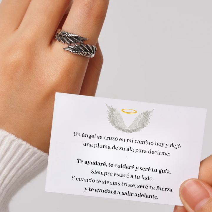 Anillo Alas de Ángel - Personalizable con Nombre