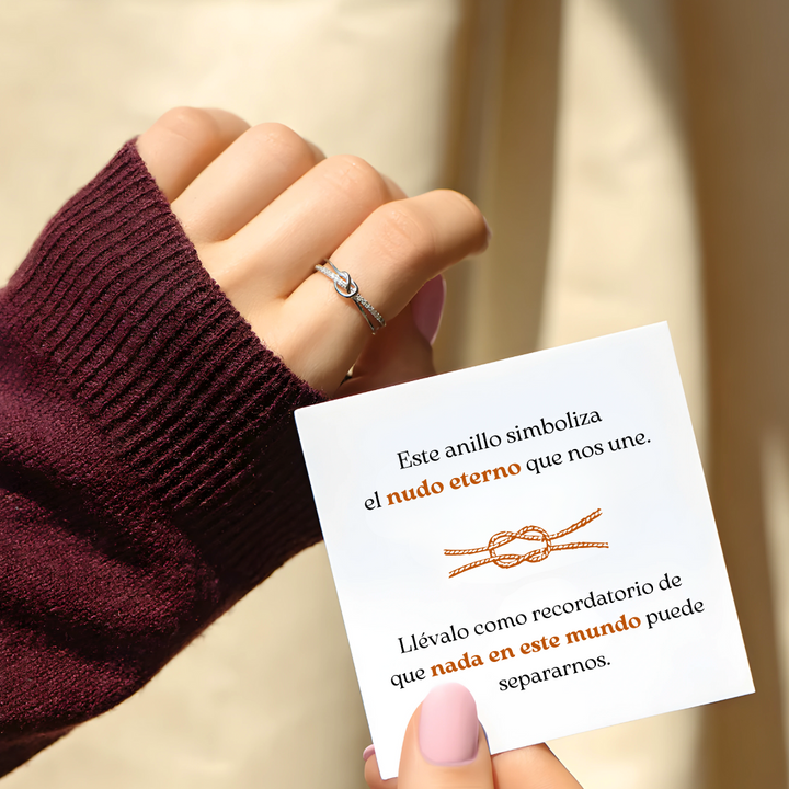 Anillo Nudo de corazón