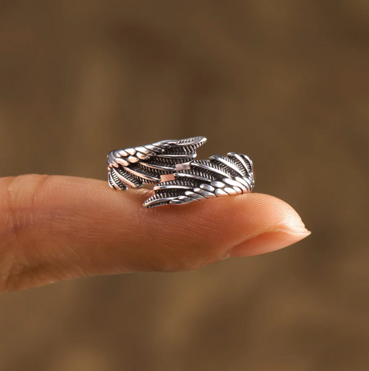 Anillo Alas de Ángel - Personalizable con Nombre