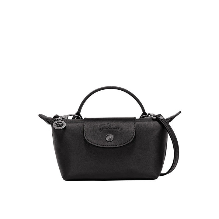 Bolso Mini de Cuero Longchamp - Negro