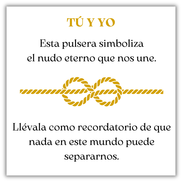 Pulsera Nudo Eterno - Tú y Yo