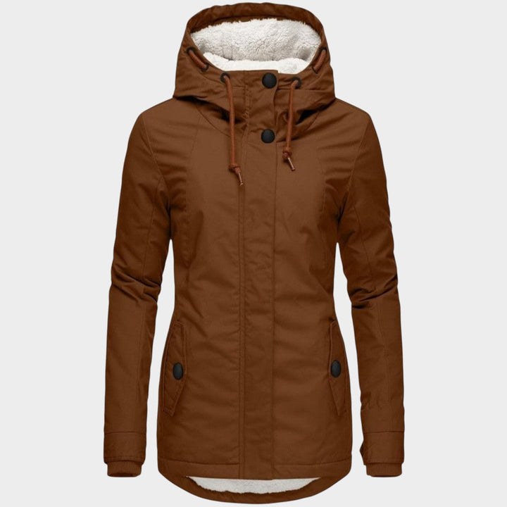 Anna™ | Chaqueta otoñal larga de felpa