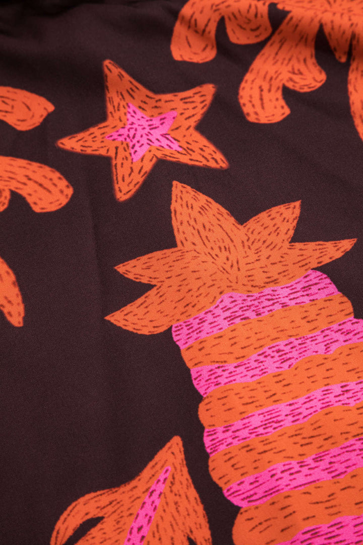 Sloan Conjunto de Top y Falda Recortada Coconut Palm