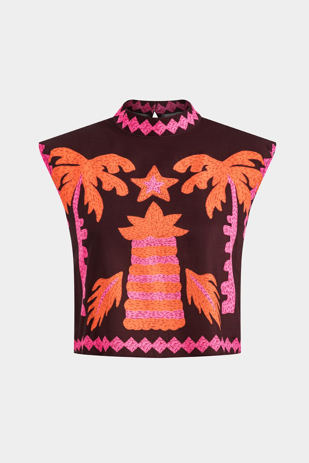 Sloan Conjunto de Top y Falda Recortada Coconut Palm