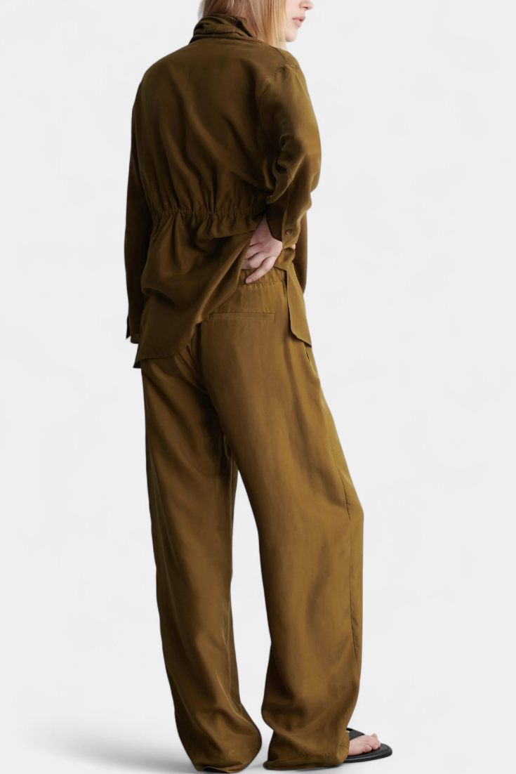 Sue Conjunto de Blazer con Solapa y Pantalones a Juego