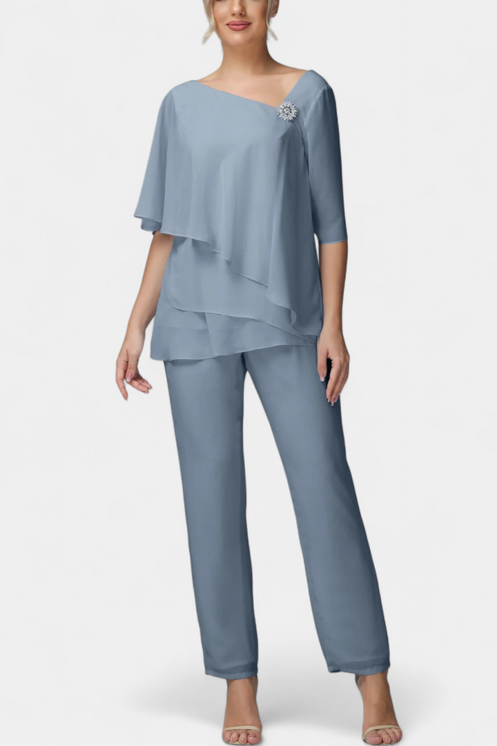 Ramona Conjunto de Dos Piezas con Silueta Femenina sin Esfuerzo