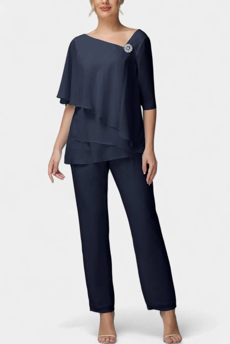 Ramona Conjunto de Dos Piezas con Silueta Femenina sin Esfuerzo